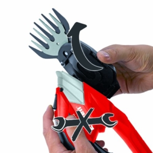 Einhell Akku Gras- und Strauchschere GE-CG 7,2 Li (7,2 V/1300 mAh, max. 85 min Betriebszeit, Schnittbreite Grasmesser/Strauchmesser 85/130 mm) -