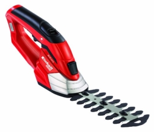 Einhell Akku Gras- und Strauchschere GE-CG 7,2 Li (7,2 V/1300 mAh, max. 85 min Betriebszeit, Schnittbreite Grasmesser/Strauchmesser 85/130 mm) -
