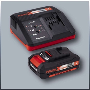 Einhell Akku Rasentrimmer GE-CT 18 Li Set Power X-Change (Lithium Ionen, 18 V, 24 cm Schnittbreite, teleskopierbar, inkl. 2,0 Ah Akku und Ladegerät) -