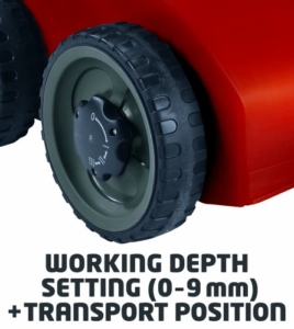 Einhell Elektro Vertikutierer-Lüfter RG-SA 1433 (1400 W, 33 cm Arbeitsbreite, 3-fach höhenverstellbar, 28 l, empfohlen für Flächen bis 400 m²) -