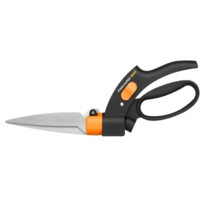 Fiskars Rasenkantenschere Servo-SystemTM GS42, Schwarz&Orange -