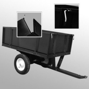 Anhänger für Aufsitzmäher Rasentraktor kippbar 300 kg -