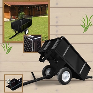 Anhänger für Aufsitzmäher Rasentraktor kippbar 300 kg -