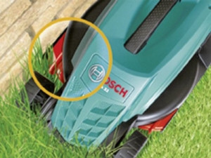 Bosch DIY Rasenmäher Rotak 32, Grasfangbox 31 l (1200 W, Schnittbreite 32 cm, Schnitthöhe 20-60 mm) -