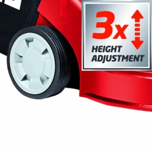Einhell Benzin Rasenmäher GH-PM 40 P (1,6 kW, 40 cm Schnittbreite, 3-fache Schnitthöhenverstellung 32-62 mm, 45 l Fangsack) -