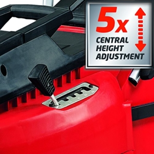 Einhell Elektro Rasenmäher GC-EM 1536 (1500 W, 36 cm Schnittbreite, 38 l Fangsack, 25-65 mm Schnitthöhe, Highwheeler) -