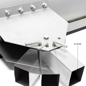 Universal Schneeschild 1000x400mm verstellbar für Rasentraktor Schneepflug Schneeschieber -